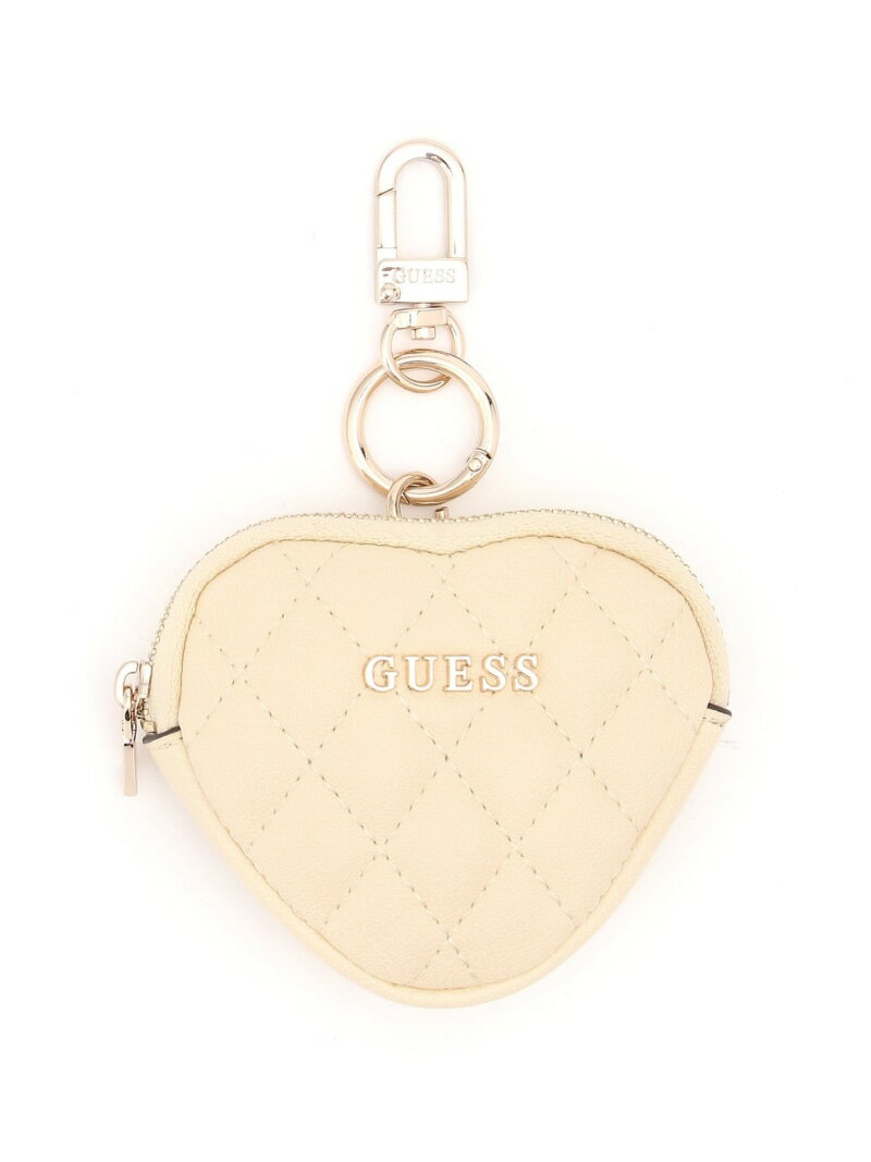【SALE/20%OFF】GUESS/(W)HEART Pouch Keychain GUESS ゲス ファッション雑貨 チャーム・キーチェーン ホワイト イエ...