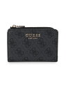 GUESS/(W)LAUREL Zip Around Card Case GUESS ゲス 財布・ポーチ・ケース 名刺入れ・カードケース グレー ベージュ【送料...