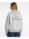 GUESS JEANS パーカー(W)American Trad Sweat GUESS JEANS ゲス トップス パーカー・フーディー グレー ホワイト ネ...