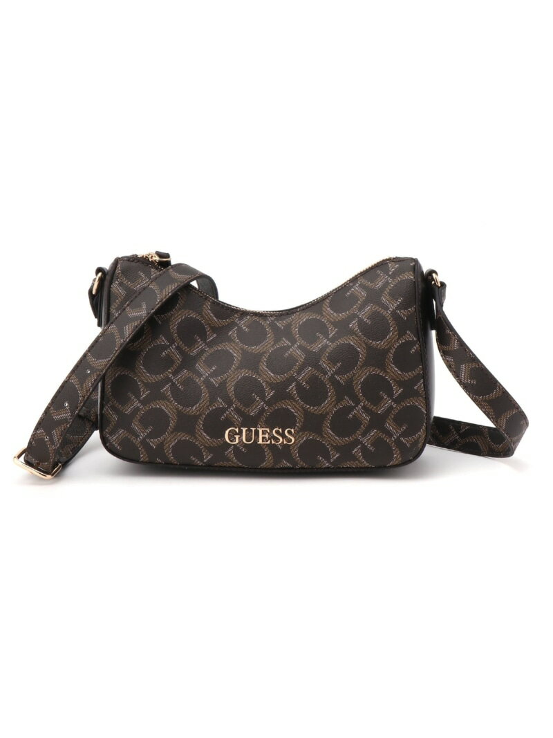 Guess - GUESS/(W)ELLIOT Mini Crossbody ショルダーバッグ GUESS ゲス バッグ ショルダーバッグ ブラウン【送料無料】[Rakuten Fashion]