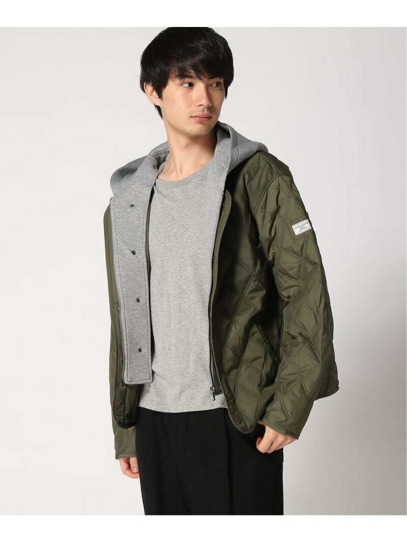 Rakuten - GUESS JEANS/(M)Quilted Hoodie GUESS JEANS ゲス ジャケット・アウター ブルゾン・ジャンパー カーキグリーン ブラック【送料無料】[Rakuten Fashion]