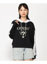 【SALE/5%OFF】GUESS/(W)YARROW Hoodie Sweatshirt GUESS ゲス トップス パーカー・フーディー ホワイト ブラック...