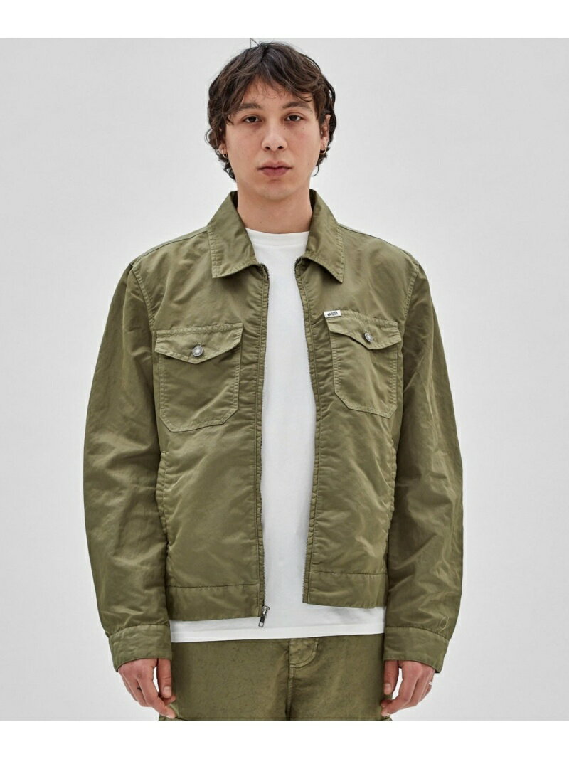 【SALE／70%OFF】GUESS ジャケット (M)Nylon Cadet Jacket GUESS ゲス ジャケット・アウター ナイロンジャケット ブラック カーキグリーン【RBA_E】【送料無料】[Rakuten Fashion]