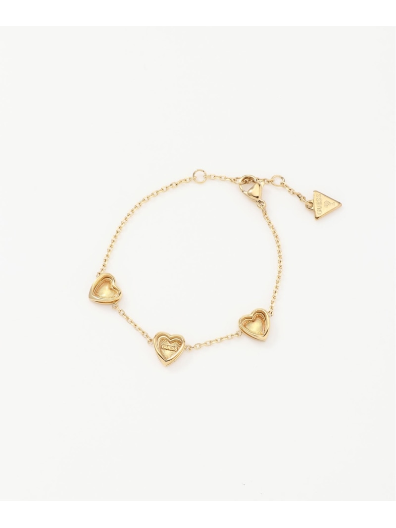 GUESS ブレスレット (W)MON AMOUR HEART BRACELET GUESS ゲス アクセサリー・腕時計 ブレスレット・バングル ゴールド【送料無料】[Rakuten Fashion]