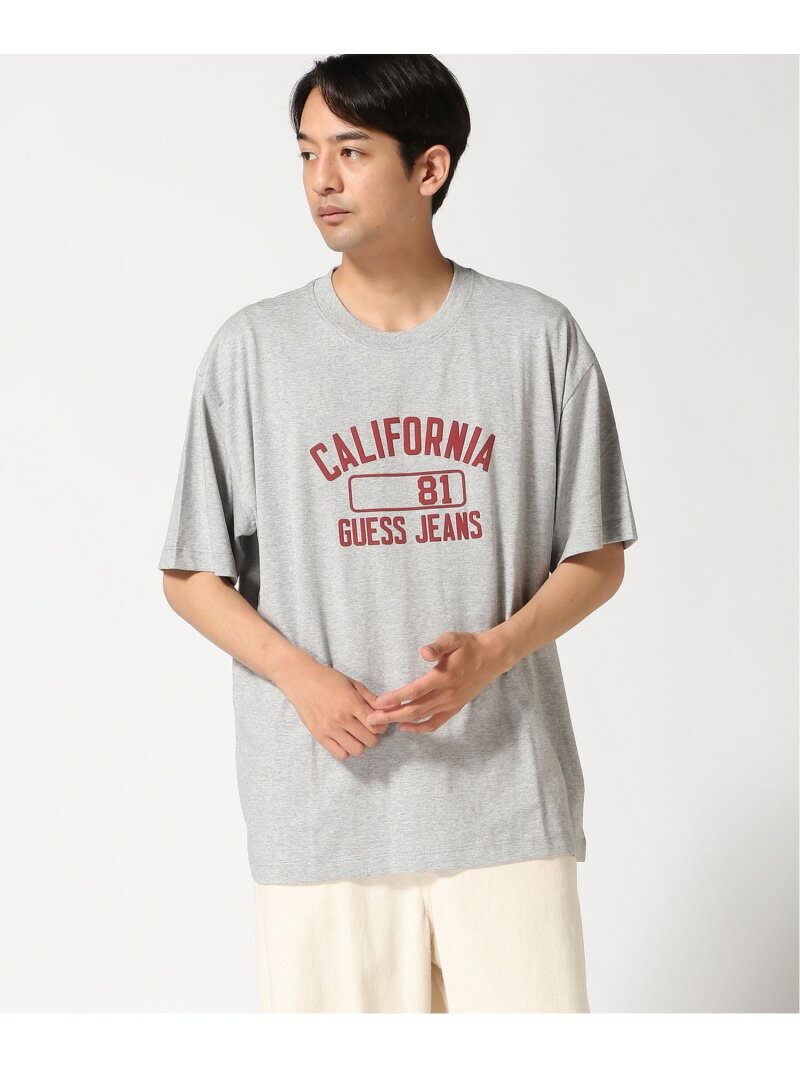乐天商城 - 【SALE／50%OFF】GUESS JEANS 半袖Tシャツ (M)Ss Cn Os California Tee GUESS JEANS ゲス トップス カットソー・Tシャツ グレー レッド【RBA_E】[Rakuten Fashion]