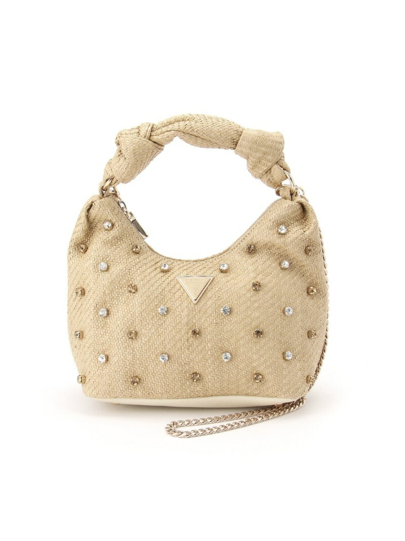 【SALE／50%OFF】GUESS ホーボー (W)ISOTTA Small Hobo GUESS ゲス バッグ ショルダーバッグ ベージュ【RBA_E】【送料無料】[Rakuten Fashion]