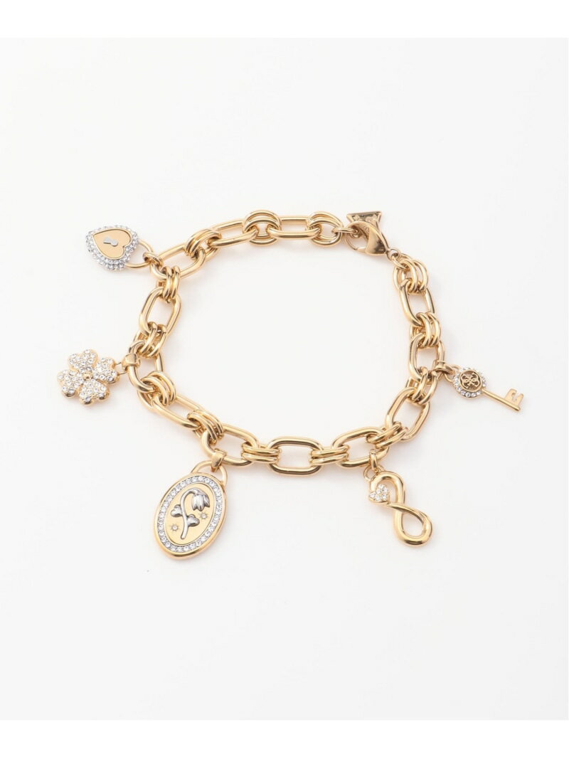 Rakuten - GUESS/(W)LOVE BITES Charm Bracelet ブレスレット アクセサリー GUESS ゲス アクセサリー・腕時計 ブレスレット・バングル ゴールド【送料無料】[Rakuten Fashion]