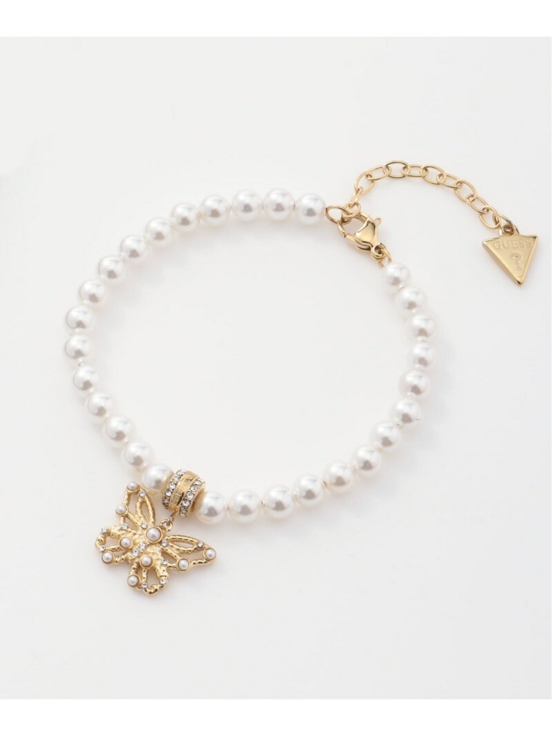 GUESS/(W)BORBOLETA Pearl Bracelet ブレスレット アクセサリー GUESS ゲス アクセサリー・腕時計 ブレスレット・バングル ゴールド【送料無料】[Rakuten Fashion]