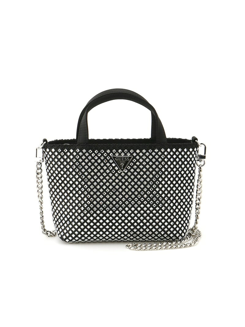 Guess - GUESS/(W)TASMIN Mini Tote ミニトート ショルダーバッグ トートバッグ GUESS ゲス バッグ トートバッグ ブラック【送料無料】[Rakuten Fashion]