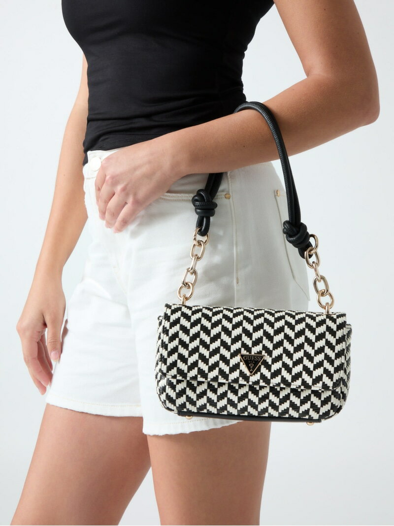 Rakuten - GUESS/(W)TESSI Flap Shoulder Bag GUESS ゲス バッグ ショルダーバッグ グリーン ピンク ブラック ブラウン【送料無料】[Rakuten Fashion]