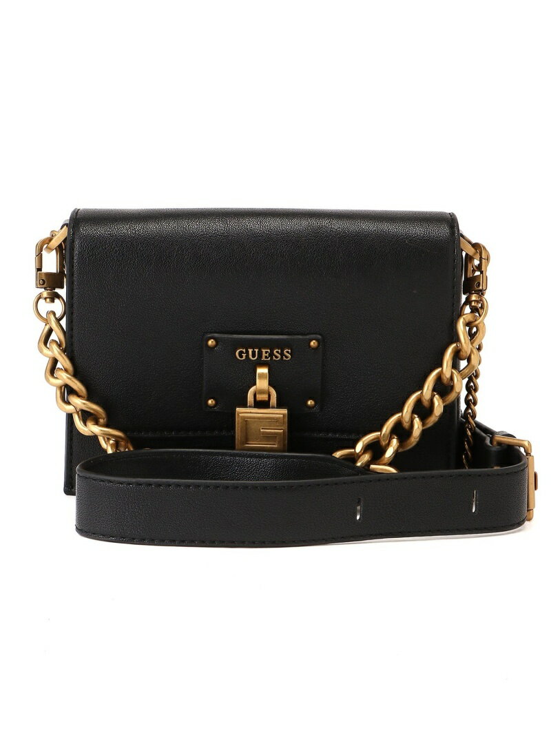 【SALE／30%OFF】(W)CENTRE Stage Crossbody Flap GUESS ゲス バッグ ショルダーバッグ ブラック【RBA_E】【送料無料】[Rakuten Fashion]