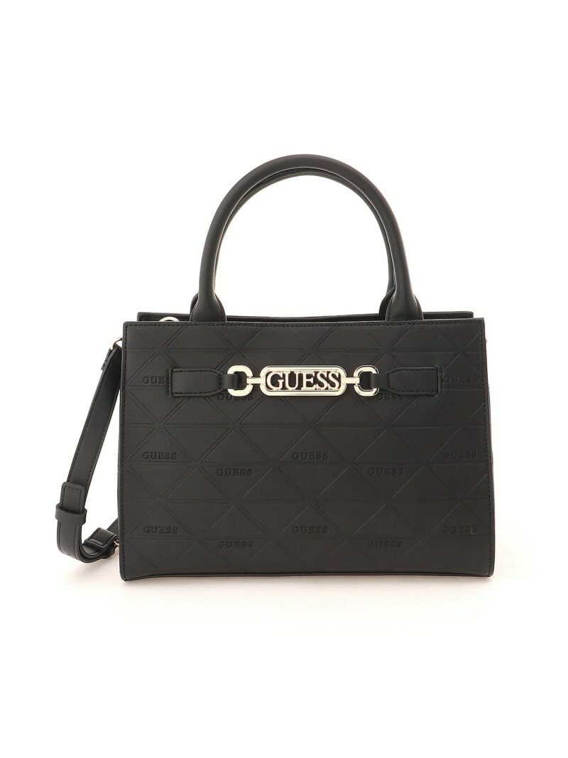Rakuten - GUESS/(W)CELESTIA Satchel ショルダーバッグ GUESS ゲス バッグ ショルダーバッグ ベージュ ブラック【送料無料】[Rakuten Fashion]