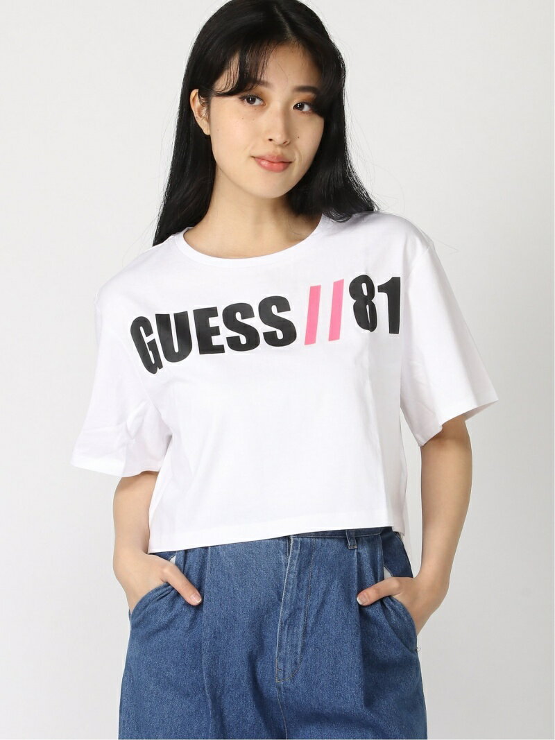 【SALE／60%OFF】(W)Clarissa Tee GUESS ゲス トップス カットソー・Tシャツ ホワイト【RBA_E】[Rakuten Fashion]