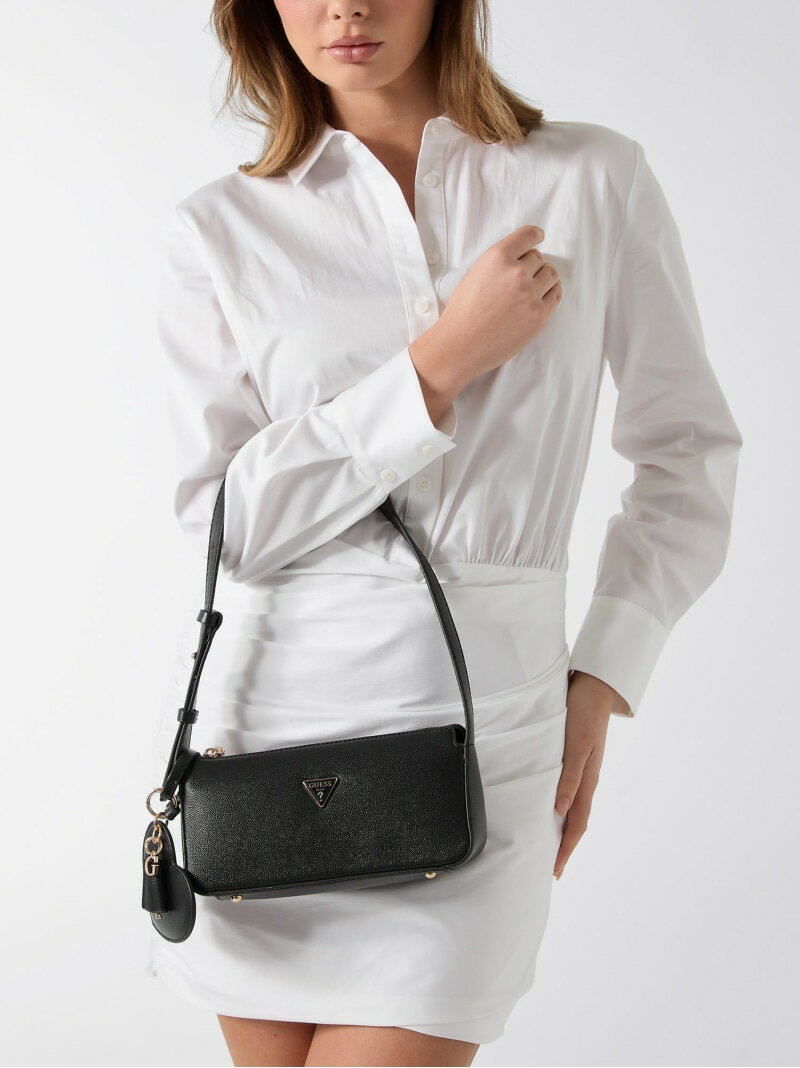 Rakuten - GUESS/(W)ISOBEL Mini Shoulder Bag ショルダーバッグ ハンドバッグ GUESS ゲス バッグ ショルダーバッグ ブラック ホワイト ピンク【送料無料】[Rakuten Fashion]
