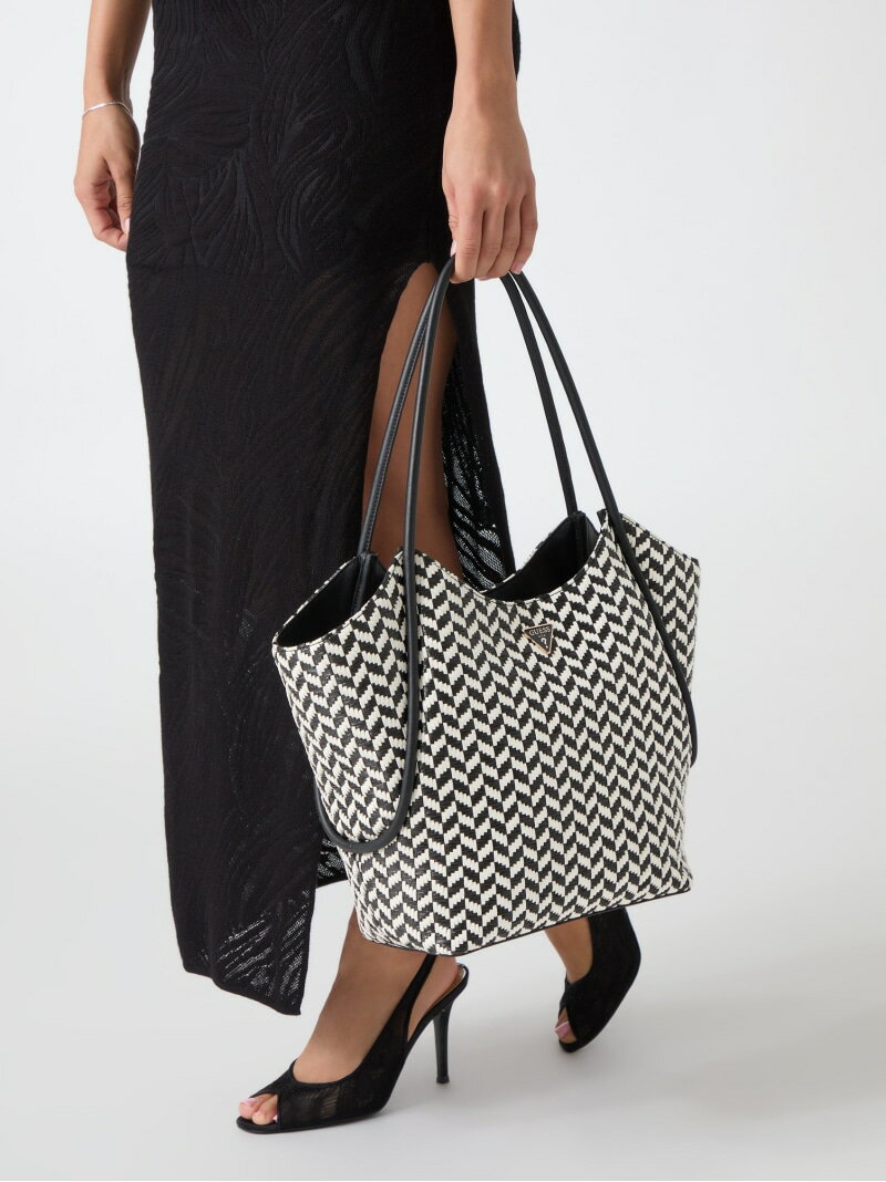 Guess - GUESS/(W)TESSI 2 In 1 Tote トートバッグ GUESS ゲス バッグ トートバッグ ブラック ブラウン【送料無料】[Rakuten Fashion]