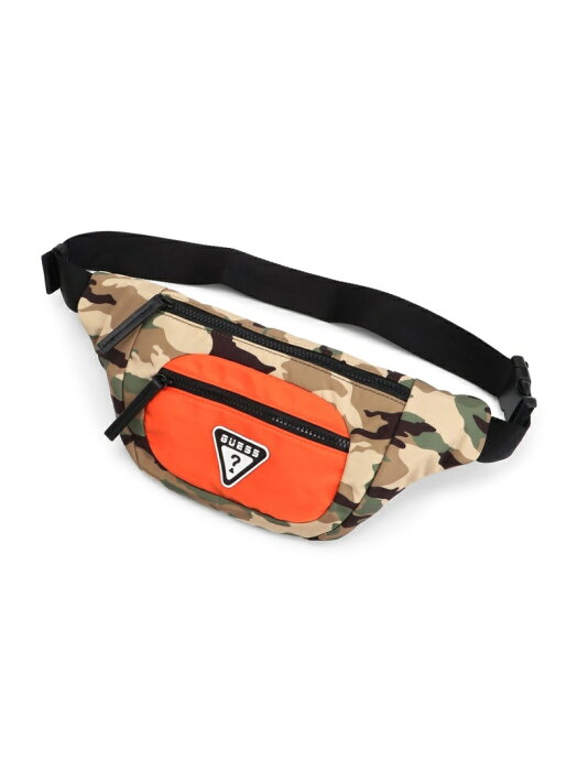 (U)SWAT Camo Nylon Bum Bag GUESS ゲス バッグ ウエストポーチ カーキ ブラック【送料無料】[Rakuten Fashion]