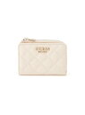 GUESS/(W)IDRA Slg Zip Around Card Case GUESS ゲス 財布・ポーチ・ケース 名刺入れ・カードケース ブラック ベージュ...