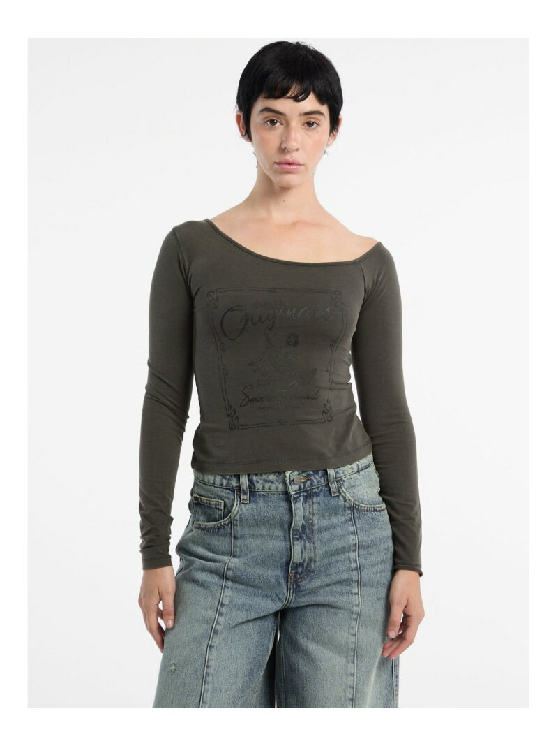 【SALE／50%OFF】GUESS Originals 長袖Tシャツ (W)Off Shoulder Ls Tee GUESS Orig...