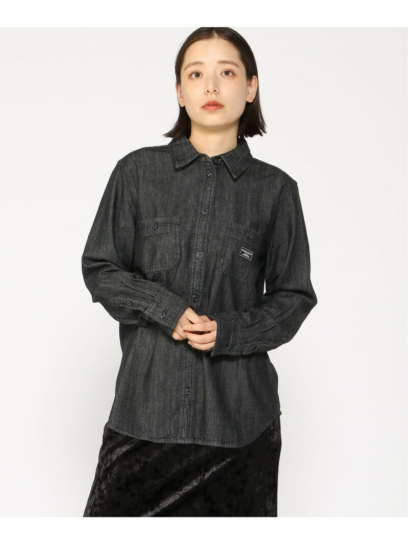 Rakuten - 【SALE／50%OFF】GUESS JEANS デニムシャツ(W)GJ Regular Denim Shirt GUESS JEANS ゲス トップス シャツ・ブラウス ブラック【RBA_E】【送料無料】[Rakuten Fashion]