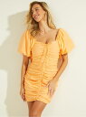 【SALE/60%OFF】GUESS ワンピース ドレス (W)Eco Kiki Drama Dress GUESS ゲス ワンピース・ドレス ドレス オレンジ...