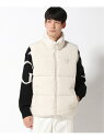 ゲス ダウンジャケット メンズ 【SALE／50%OFF】(M)Padding Vest GUESS ゲス ジャケット・アウター ダウンジャケット・ダウンベスト ベージュ ブラック【RBA_E】【送料無料】[Rakuten Fashion]