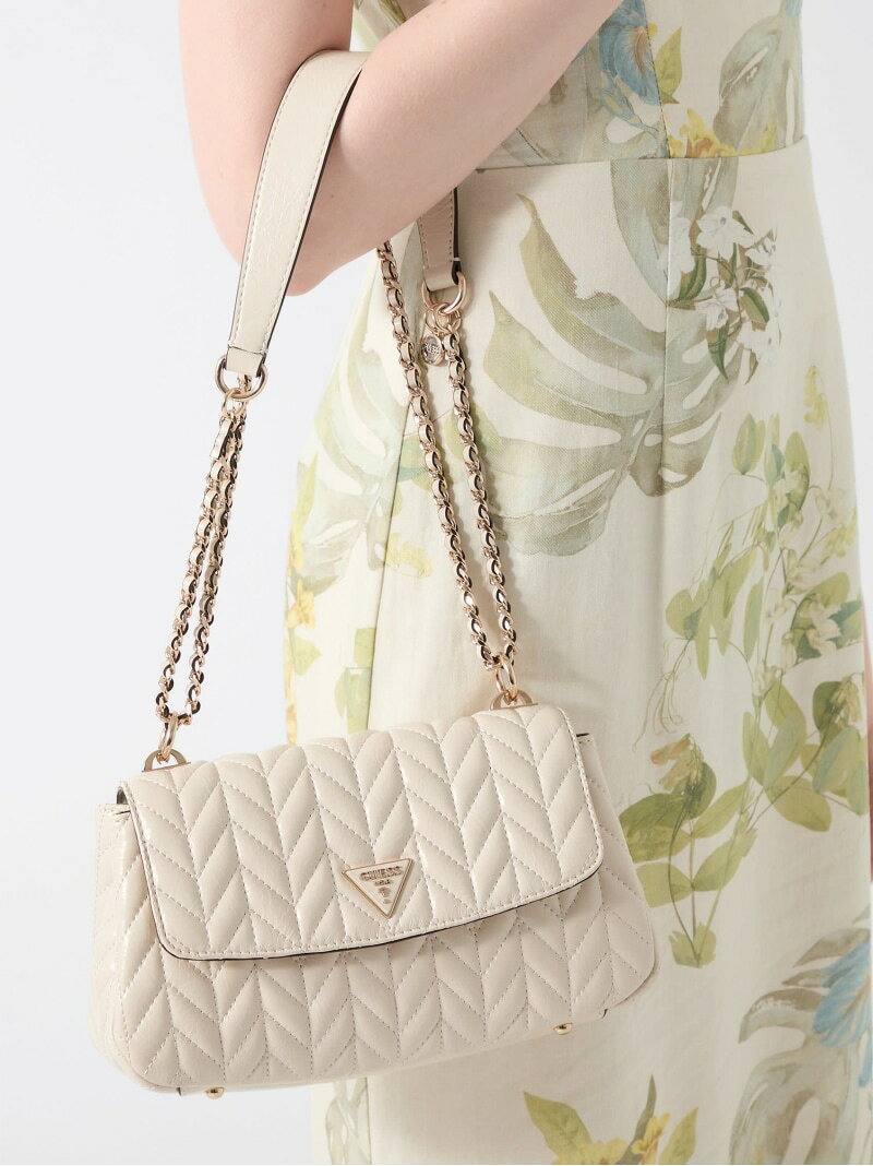 Rakuten - GUESS/(W)CHERYL Convertible Xbody Flap ショルダーバッグ GUESS ゲス バッグ ショルダーバッグ グリーン ベージュ ブラック【送料無料】[Rakuten Fashion]