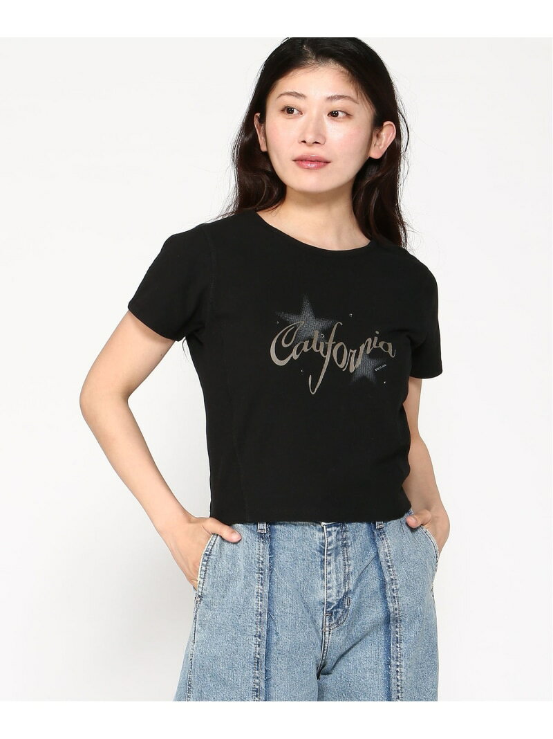 Rakuten - 【SALE／50%OFF】GUESS 半袖Tシャツ (W)LADIES'S S/Slv Tee Shirt GUESS ゲス トップス カットソー・Tシャツ ブラック ベージュ【RBA_E】【送料無料】[Rakuten Fashion]