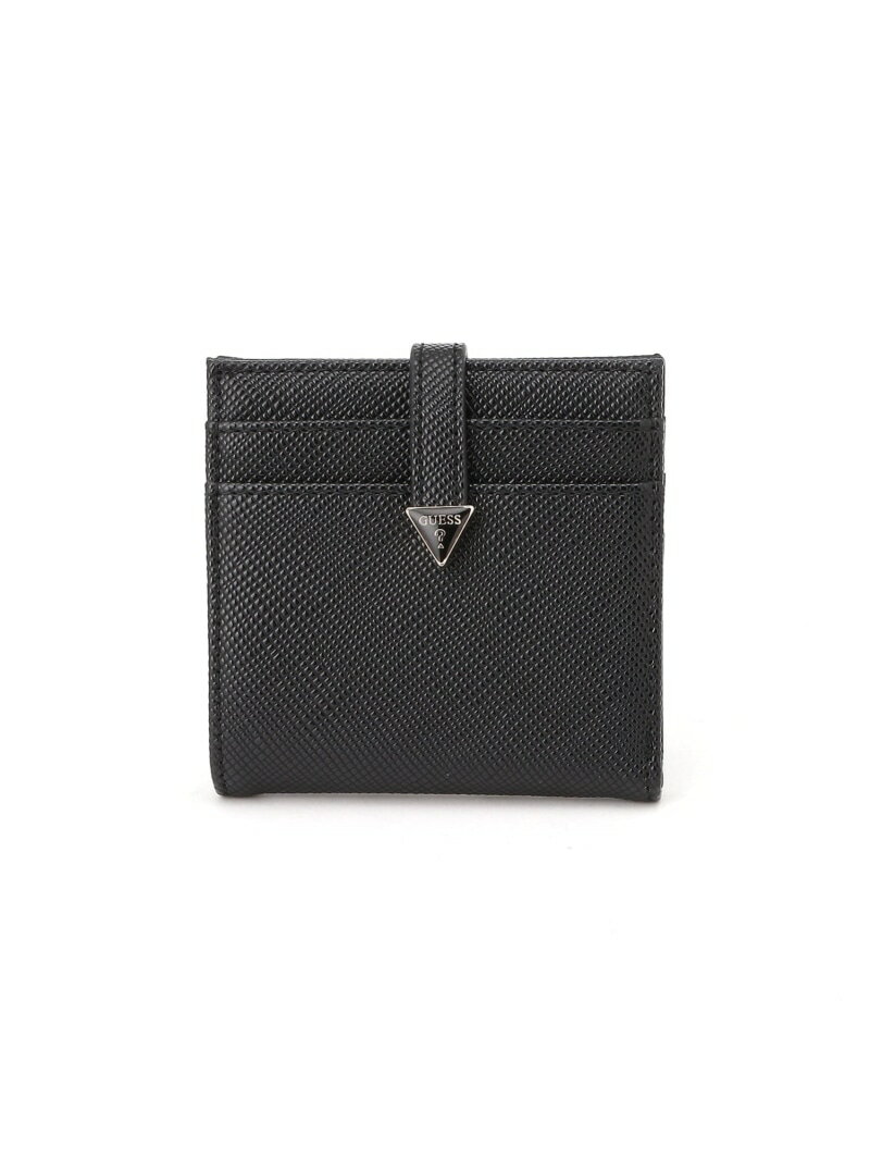 Synthetic Leather - GUESS/(W)GILDA Tab Card Case 財布 折りたたみ財布 カードケース GUESS ゲス 財布・ポーチ・ケース 名刺入れ・カードケース イエロー ブラック【送料無料】[Rakuten Fashion]