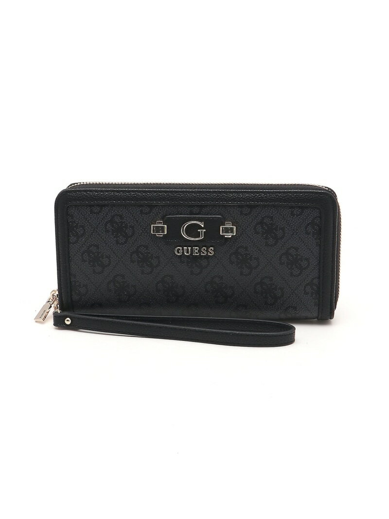 GUESS/(W)LINDSEY Large Zip Around GUESS ゲス 財布・ポーチ・ケース 財布 ブラウン ピンク グレー
