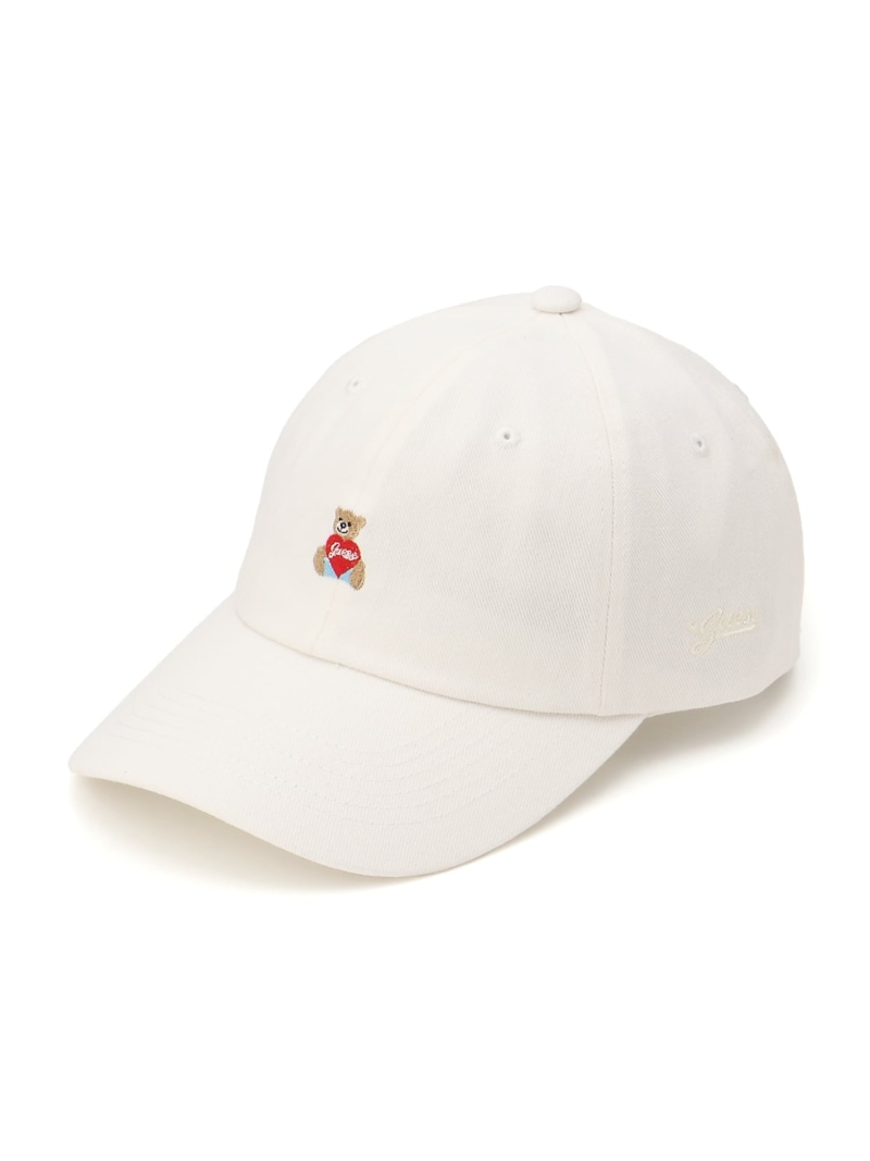 Rakuten - GUESS キャップ (M)HEARTBEAR Cap GUESS ゲス 帽子 キャップ ブルー ホワイト【送料無料】[Rakuten Fashion]