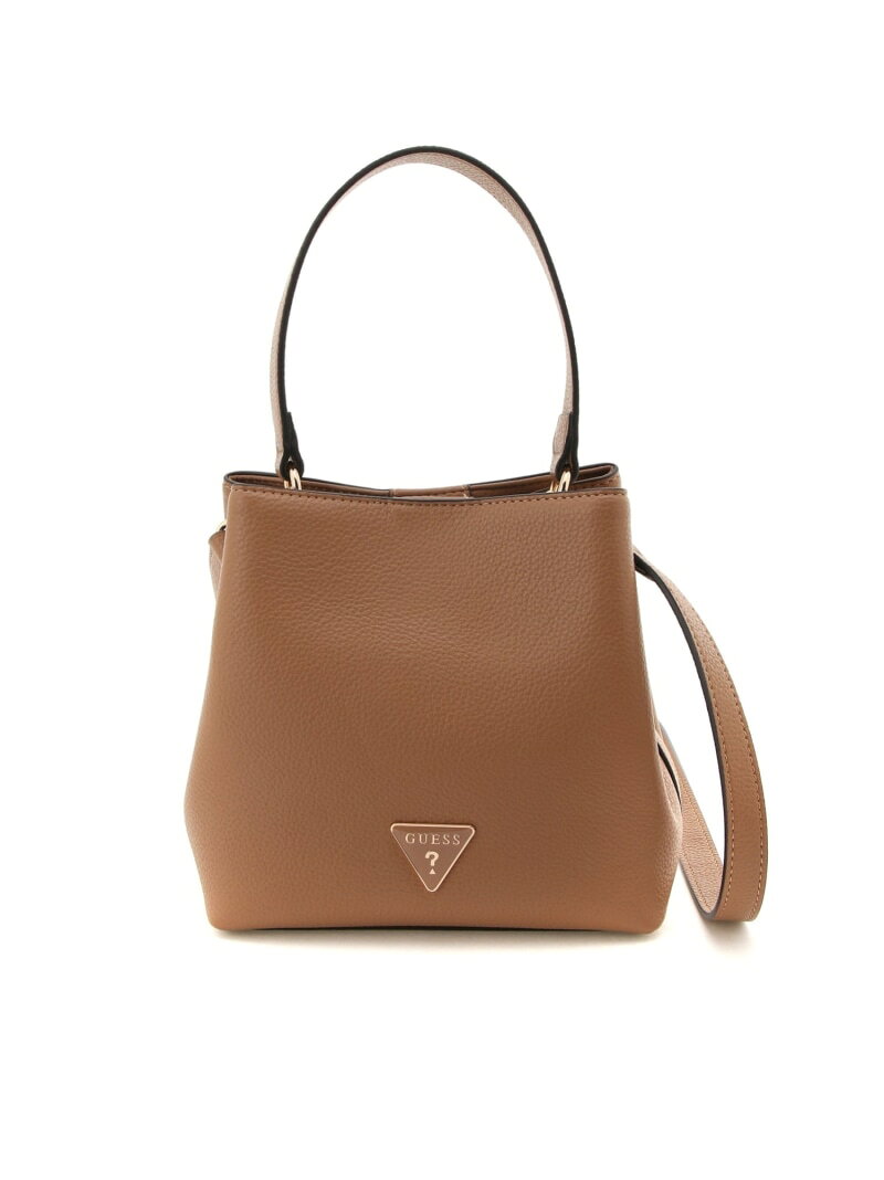 Rakuten - 【SALE／30%OFF】GUESS/(W)WELLS Crossbody Bucket ショルダーバッグ ハンドバッグ GUESS ゲス バッグ ショルダーバッグ ブラウン ホワイト ブラック【RBA_E】【送料無料】[Rakuten Fashion]