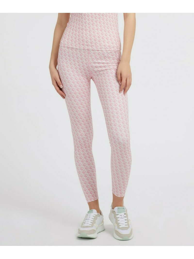 GUESS（ゲス）公式ショップの【SALE／51%OFF】GUESS レギンス (W)Logomania Leggings GUESS ゲス 靴下・レッグウェア レギンス・スパッツ ブラウン ブルー ピンク【RBA_E】【送料無料】[Rakuten Fashion]｜アングル3
