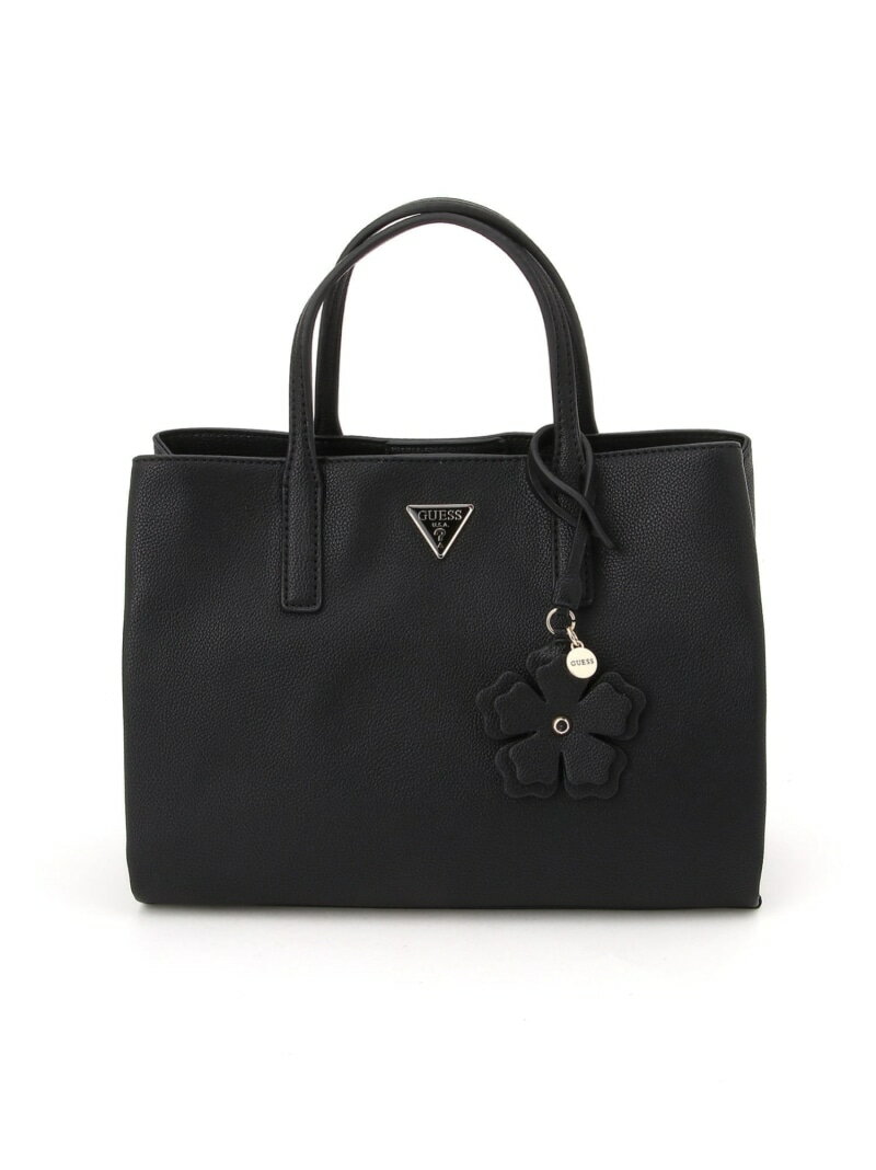 Rakuten - GUESS/(W)LUCCI Girlfriend Satchel ショルダーバッグ GUESS ゲス バッグ トートバッグ ブラウン ブラック【送料無料】[Rakuten Fashion]