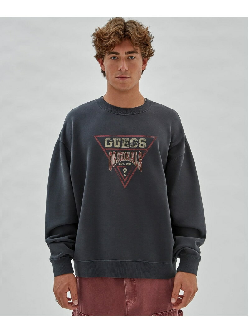 Other - 【SALE／60%OFF】GUESS スウェット (M)Vintage Dev Sweatshirt GUESS ゲス トップス スウェット・トレーナー ホワイト ブラック【RBA_E】【送料無料】[Rakuten Fashion]