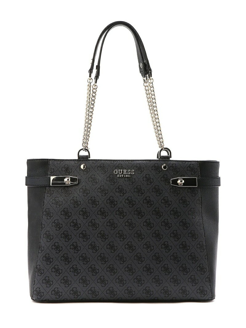 【SALE／40%OFF】(W)ZADIE LOGO Girlfriend Tote GUESS ゲス バッグ トートバッグ グレー ベージュ【RBA_E】【送料無料】[Rakuten Fashion]