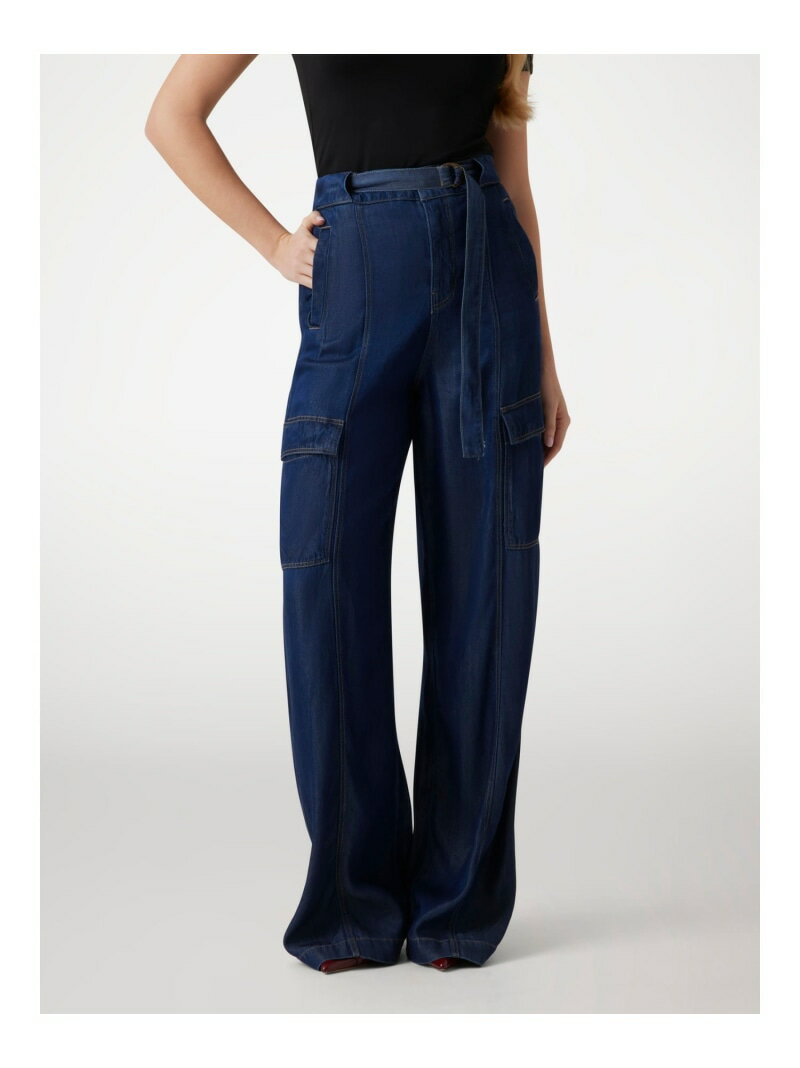 【SALE／56%OFF】GUESS デニムパンツ カーゴジーンズ (W)AGATHA Cargo GUESS ゲス パンツ ジーンズ・デニムパンツ ネイビー【RBA_E】【..