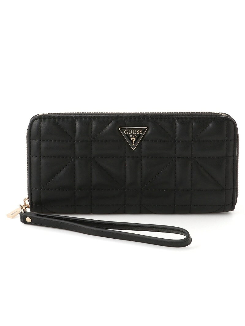Rakuten - GUESS 財布(W)EDITA Slg Large Zip Around GUESS ゲス 財布・ポーチ・ケース 財布 ブラック【送料無料】[Rakuten Fashion]