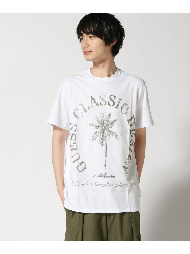 【SALE／50%OFF】GUESS Tシャツ (M)SS Bsc Guess Cls Design Tee GUESS ゲス トップス カットソー・Tシャツ ホワイト【RBA_E】[Rakuten Fashion]