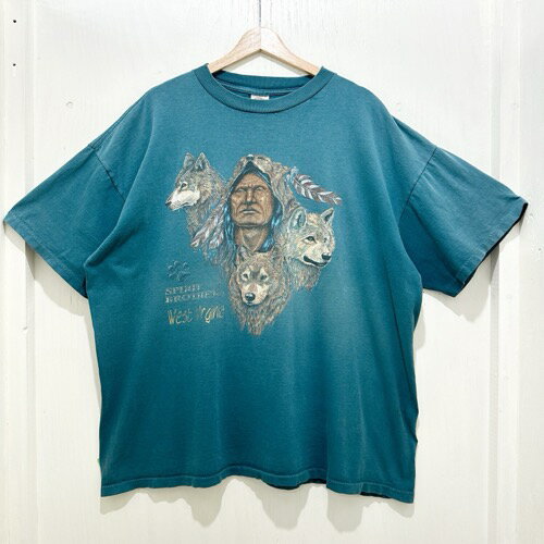 【中古】90s USA製 EAGLE アニマルプリント Tシャツ アニマルT ウルフ グランジ 狼 アメカジ古着 ストリート ゆるダボ ビッグシルエット ボックスシルエット 【中古】90s USA製 EAGLE アニマルプリント Tシャツ アニマルT ウルフ グランジ 狼 アメカジ古着 ストリート ゆるダボ ビッグシルエット ボックスシルエット