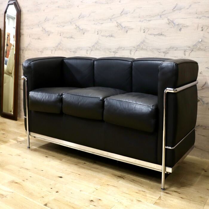 Rakuten - 【中古】 GMIS554C Cassina / カッシーナ FAUTEUIL GRAND CONFORT.PETIT MODELE,TROIS PLACES 3人掛けソファ ル・コルビュジエ 展示品