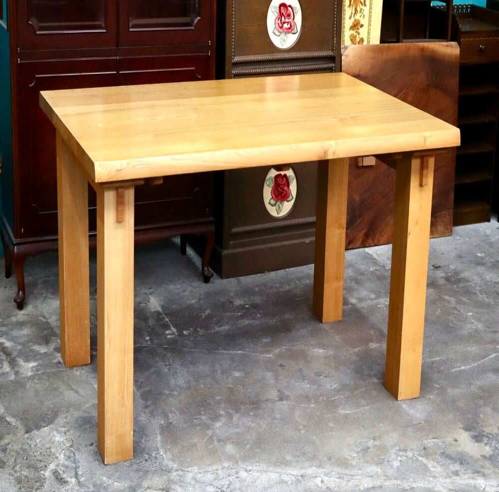 Rakuten - 【中古】 GMJH2 ダイニングテーブル リビングテーブル 食卓机 作業台 木製 無垢材 モダン ヴィンテージ