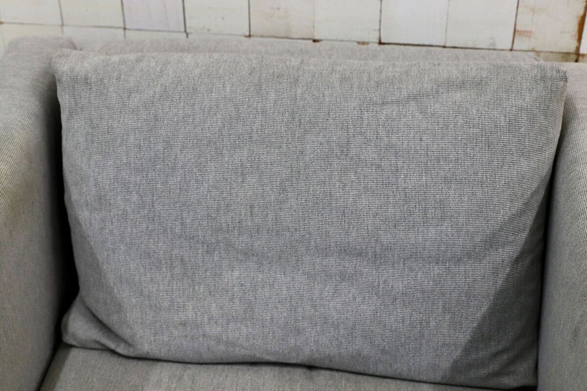 【中古】GMHK779A cassina ixc / カッシーナイクスシー ピエロ・リッソーニ ボックスソファ 1P 1人掛けソファ シングルソファ 約23万 グレー【中古家具】 [3]