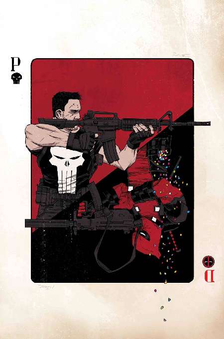 DEADPOOL VS PUNISHER #1 BY SHALVEY POSTER＜ポスターはアメコミ、フィギュア類と同梱不可のため、別途送料のご負担いただきます。商品説明を必ずお読みください。＞