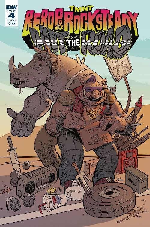 TEENAGE MUTANT NINJA TURTLES BEBOP ROCKSTEADY HIT THE ROAD #4 (OF 5)＜Bカバー＞