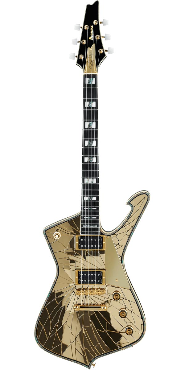 Ibanez（アイバニーズ）Limited Edition PS4CM Paul Stanley Signature The Gold Cracked Mirror