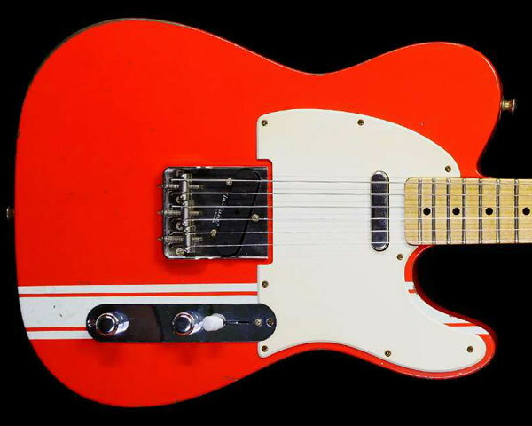John Cruz Custom Guitarsʥ󡦥롼Premier Fifty Crossville TL Matador Red with India Ivory Strip