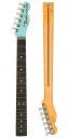 Fender USA（フェンダー）純正パーツ Limited Edition American Standard Telecaster Neck, 22 Medium Jumbo Frets, 9.5 Radius, Ebony, Daphne Blue Headcap w/Tuners