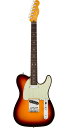 Description 説明不要の2大ギターメーカーの1つである「Fender」。創始者であるレオ・フェンダーが1946年にフェンダー社を設立して以来、数々のモデルを世に送り出し、現在も世界中のミュージシャンから愛され続けるブランドです。愛用しているアーティストも音楽の歴史を作ってきた偉人達ばかりで、その製作技術の高さ、往年のフェンダー・サウンドは今もなおプレイヤーを魅了するブランドとなっています。 生産終了となったアメリカン・エリート・シリーズの後継機種にあたり、USA製ラインナップの新しいフラッグシップ・モデルとなるアメリカン・ウルトラ（American Ultra）シリーズ。これまでにないプレイを最先端ギターエンジニアリングと伝統のデザインを融合させ、卓越したプレイヤー向けのハイエンドスペックを満載したテレキャスターです。ボディには低〜高音域までクセの無いサウンドをアウトプットするアルダーをセレクトし、25.5インチ・スケールのネックには硬めでクリアかつ歯切れの良いメイプル、22フレット仕様の指板には倍音豊かで優れたサスティーンを生むローズウッドを採用。ネックシェイプはスリムでワイドなショルダーが特徴の「Modern D」、ハイポジションでの演奏をスムーズにするネックヒール・デザイン、ミディアム・ジャンボ・サイズのフレット、ローポジションからハイポジションに掛けて抜群の演奏性をお約束するコンパウンド・ラディアス指板をセレクトするなどストレスを感じることなくスムーズなフィンガリングを可能にいたします。 ピックアップ・システムには新開発の「Ultra Noiseless Vintage Tele」を搭載し、ノイズを効率よく排除しながらクリアさとレンジ感はそのままに、高出力で広くダイナミックな透明感のあるサウンドを演出いたします。またボリュームポットにS-1スイッチも搭載しておりますので、パラレル／シリーズのピックアップコンビネーションが切り替わることで多彩なサウンドメイキングを実現。ペグにはフェンダー・オリジナルのロッキング式チューナーを搭載し、スピーディーな弦交換をお約束。ブリッジにはオクターブ調整がすんなり行えるブロックサドルの6way式ブリッジを装備し、3wayに比べて輪郭のハッキリとしたサウンドが得られるのも嬉しい点です。アメリカン・デラックスからアメリカン・エリート、そしてアメリカン・ウルトラへと進化を続けるフェンダー・ラインナップ。フェンダーの歴史に新たな1ページを刻むであろう革新と伝統を極めたアメリカン・ウルトラ・シリーズの幕開けです。 Specification Body Material: Alder Body Finish: Gloss Polyurethane Body Shape: Telecaster Body Binding: White or Black Neck Material: Maple Neck Binding: None Neck Finish: Satin Urethane with Gloss Urethane Headstock Face Neck Shape: Modern "D" Scale Length: 25.5" (648 mm) Fingerboard Material: Rosewood Fingerboard Radius: 10" to 14" Compound Radius (254 mm to 355.6 mm) Number of Frets: 22 Fret Size: Medium Jumbo Nut Material: Bone Nut Width: 1.685" (42.8 mm) Position Inlays: White Pearloid Dot Truss Rod: Bi-Flex Bridge Pickup: Ultra Noiseless Vintage Tele Neck Pickup: Ultra Noiseless Vintage Tele Controls: Master Volume (S-1 Switch), Master Tone Switching: 3-Position Blade: Position 1. Bridge Pickup, Position 2. Bridge and Neck Pickups, Position 3. Neck Pickup Configuration: SS Special Electronics: S-1 Switch Activates Series Wiring Option in Middle Pickup Position Bridge: 6-Saddle American Tele with Chromed Brass Saddles Hardware Finish: Nickel/Chrome Tuning Machines: Deluxe Cast/Sealed Locking (all short posts) Control Knobs: Knurled Flat-Top Switch Tip: Black Neck Plate: 4-Bolt Asymmetrical Strings: Fender USA 250L Nickel Plated Steel (.009-.042 Gauges) Case/Gig Bag: Elite Molded Case※画像はサンプルです。商品の特性上、木目・色合いは1本1本異なりますの予めご了承ください。木目・色合いが気になる方はお問い合わせ下さい。