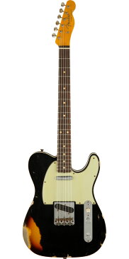 Fender Custom Shop 2021 Time Machine Series 1960 Telecaster Custom Heavy Relic Aged Black Over Chocolate 3-Color Sunburst