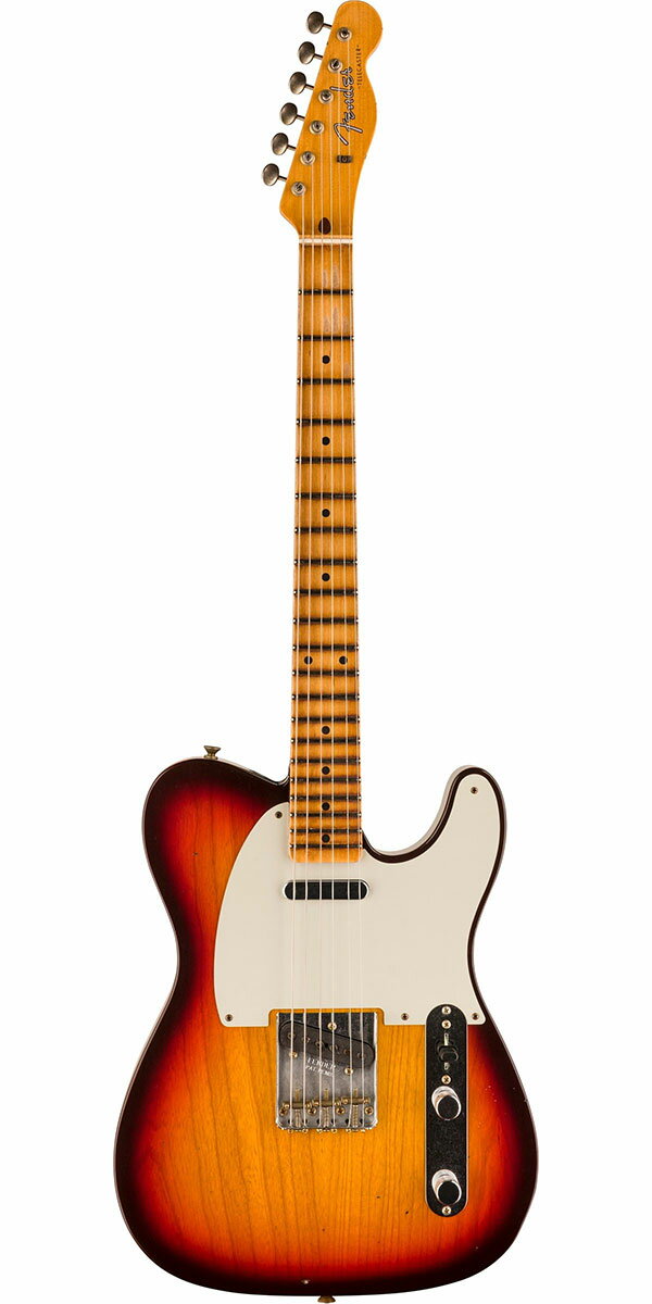 Description 1987年に設立され、最上級モデルを制作するために生まれたフェンダー・カスタム・ショップ（Fender Custom Shop）。マスタービルダーと呼ばれる巨匠達が製作を担当するマスタービルダー・シリーズやその他の多くのシリーズで厳選された木材選び、ピックアップのコイル巻きなど高い製作技術で作り上げられております。フェンダー社の長年の歴史と伝統が注ぎ込まれた世界中のミュージシャンから愛され続けるセクションです。 各年代ごとの特徴的なスペックを、カスタムショップならではの高い技術を持って再現したタイム・マシーン・シリーズ（Time Machine Series）。そんな『2024 Time Machine Collection』より60年を超えるテレキャスターの歴史の中で、短期間にのみ採用されたユニークな仕様をフィーチャーした「1959 TELECASTER JOURNEYMAN RELIC」のご紹介です。ボディにはシャープな粒立ち感と心地良いレンジが迫力を生み出す厳選された2ピース・アッシュ、25.5インチ・スケールのネックと21フレット仕様の指板には硬めでクリアかつ歯切れの良い1ピース・リフトソウン・メイプルを採用。ネック・シェイプは握り応えのある「Large "C"」、あらゆるプレイスタイルに最適な9.5Rの指板、フレットにはミディアム・ジャンボよりも少し幅が狭く高さのある「Narrow Tall」を採用するなどピッチの安定したスムーズなフィンガリングを可能にいたします。 ピックアップ・システムにはカスタムショップで丁寧にハンドワウンド（手巻き）された「Texas Special」を搭載し、高出力かつパワフルなサウンドが得られるPUで、力強く存在感のあるミドルレンジを生み出しながらも、非常にクリアで温かいカスタム・ショップ・サウンドを奏でてくれます。また配線の「Fat '50s」コントロール・アセンブリからは、より透明感のあるブルームで全体的に強いトーンを実現し、ボリュームとトーン・コントロールはよりスムーズで均一に反応することで、ボリュームを巻き戻した時に発生する典型的なトレブルロスを実現。さらに細部はスレデッド・スチール・サドル付きのトップロード／ストリング・スルー・ボディ・ブリッジ、ヴィンテージ・スタイル・チューニングマシン、ボーンナット、ウィング・ストリング・ツリーといったプレミアムな仕様を備えております。エイジング処理は2015年、新たに加わった「ジャーニーマン・レリック」を施し、この特別な仕上げは、所有者が変わったり、または何年にもわたって受け継がれてきたりしたベースの外観を再現し、家や時折行われるジャムセッションや週末のギグで適度に使用されたような雰囲気をまとっております。手入れの行き届いた、軽いひび割れ、親しみが湧く木材の傷やへこみ、僅かなハードウェアの経年劣化など見事に再現した逸品でございます。お薦めのテレキャスターとなっております。 Specification Body Shape: Telecaster Body Material: 2-Piece Select Ash Body Finish: Flash Coat Lacquer Neck Material: 1-Piece Rift Sawn Maple Neck Shape: Large "C" Scale Length: 25.5" (64.77 cm) Fingerboard Radius: 9.5" (241 mm) Number of Frets: 21 Fret Size: Narrow Tall (6105) String Nut: Bone Nut Width: 1.625" (41.3 mm) Headstock: Telecaster Neck Plate: 4-Bolt with Custom Shop "V" Logo, Serialized Neck Finish: Flash Coat Lacquer Fingerboard: 1-Piece Rift Sawn Maple Neck Position Inlays: Black Micarta Dot, 0.25" (6.35 mm) Bridge Pickup: Custom Shop Hand-Wound Texas Special™ Single-Coil Tele Neck Pickup: Custom Shop Hand-Wound Texas Special™ Single-Coil Tele Controls: Master Volume, Master Tone Pickup Switching: 3-Position Blade: Position 1. Bridge Pickup, Position 2. Bridge and Neck Pickups, Position 3. Neck Pickup Pickup Configuration: SS Bridge: 3-Saddle Vintage-Style Tele, Top-Load or Strings-Through-Body with Threaded Steel Saddles Tuning Machines: Vintage-Style with Fender Logo Orientation: Right-Hand Hardware Finish: Nickel/Chrome Pickguard: 1-Ply Parchment Control Knobs: Knurled Aluminum Switch Tips: Top Hat Style, Black Strings: Nickel Plated Steel (.010-.046 Gauges) Included Accessories: Deluxe Hardshell Case, Strap and Certificate of Authenticity.※画像はサンプルです。商品の特性上、木目・色合いは1本1本異なりますの予めご了承ください。木目・色合いが気になる方はお問い合わせ下さい。